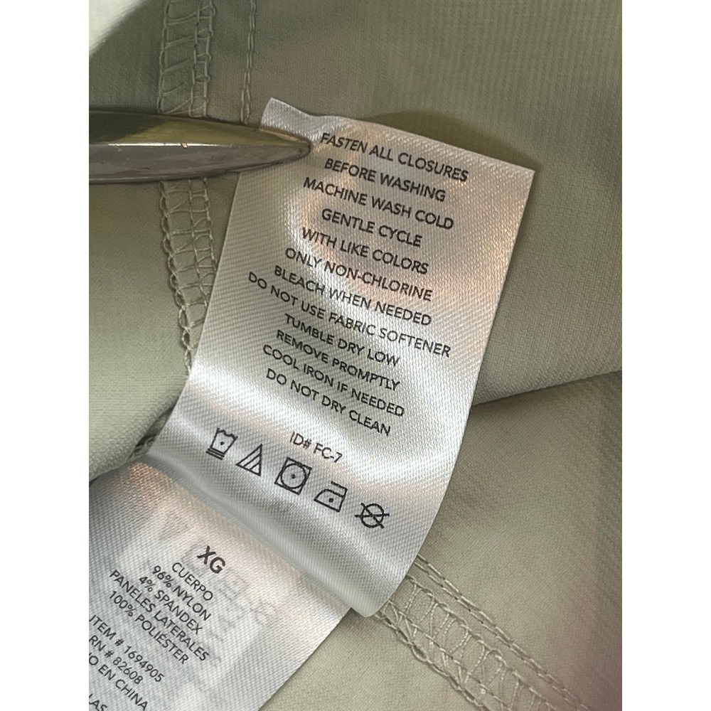 Rugged Elements Men's Khaki/Pale Green LS Utility Work Shirt Size XL 00827 - Picture 9 of 13